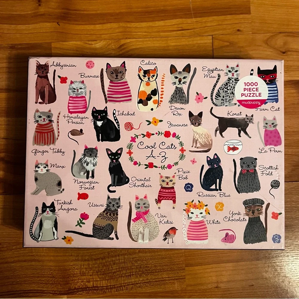 Cool Cats A-Z 1000 Piece Family Puzzle